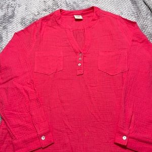 Mote gauze long sleeve shirt.